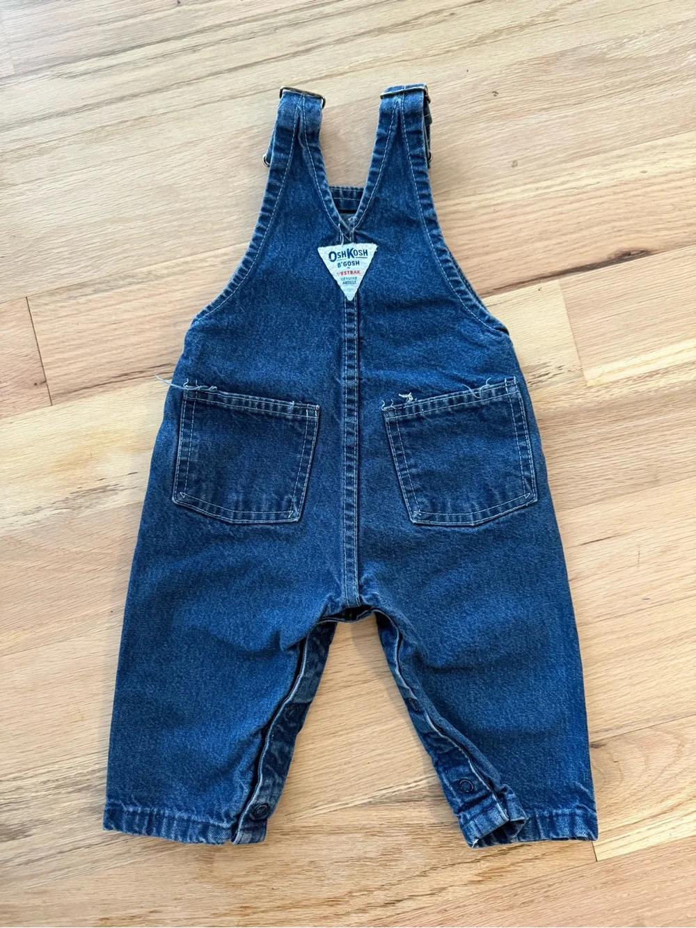 OshKosh B'gosh Dark Blue Denim Overalls with Front Pocket